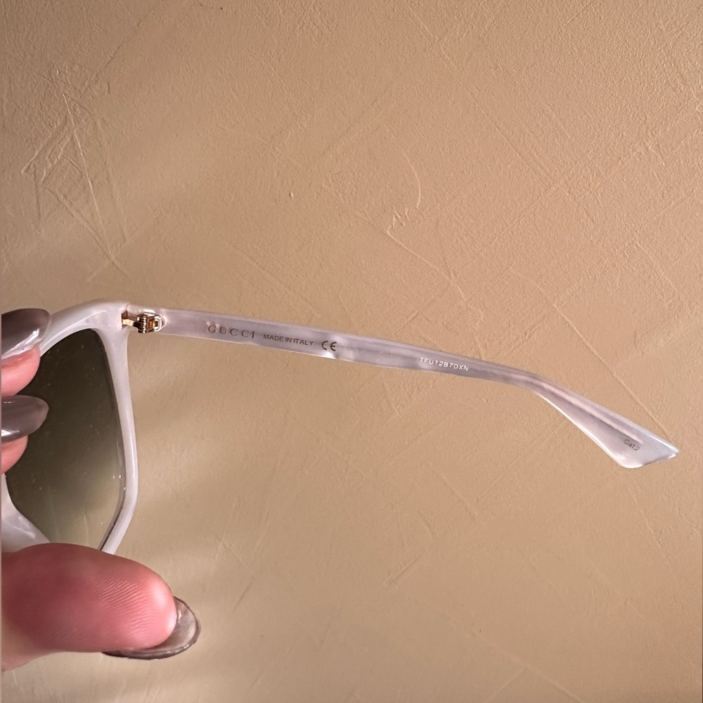 Gucci White Marble Sunglasses - Picture 7 of 14